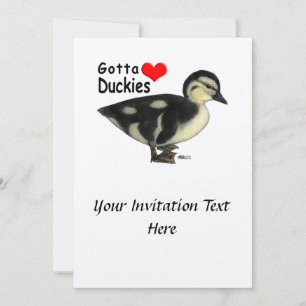 Invitación Tengo que amar a los patitos