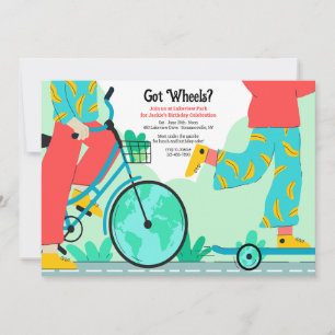 Invitación Tengo ruedas