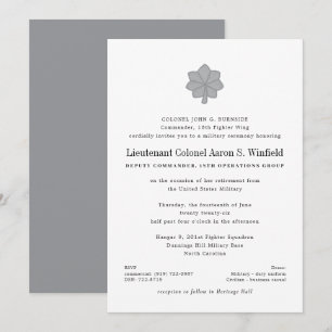 Invitación Teniente Coronel Retirada Militar