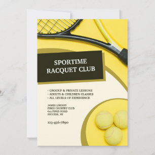 Invitación Tenis