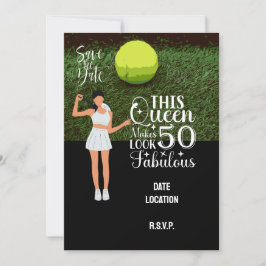 Invitación Tenis 50 y fabulosa fiesta de cumpleaños