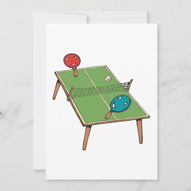 Invitación Tenis de mesa (Anverso)