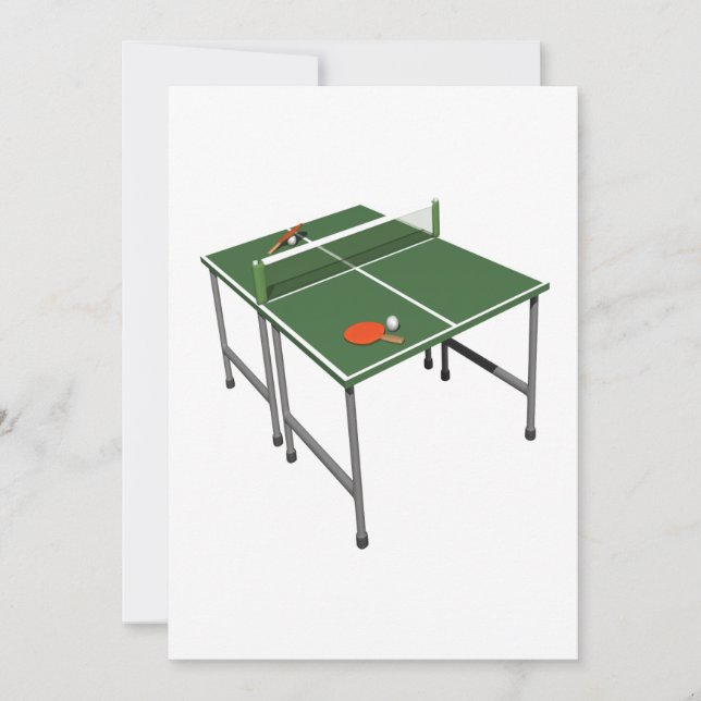 Invitación Tenis de mesa (Anverso)