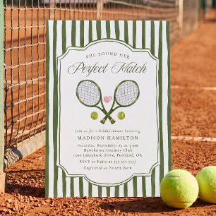 Invitación Tenis de Pareja Perfecta para Despedida de Soltera