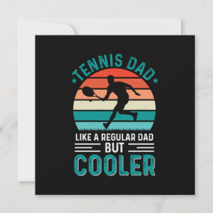 Invitación Tenis Padre Atardecer Retro