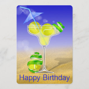 Invitación Tennis Margarita Fiesta de cumpleaños