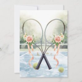 Invitación Tennis Save the date for Tennis Player wedding