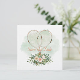 Invitación Tennis Save the date Invitation  for Wedding 