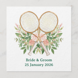 Invitación Tennis Save the date Invitation  for Wedding 