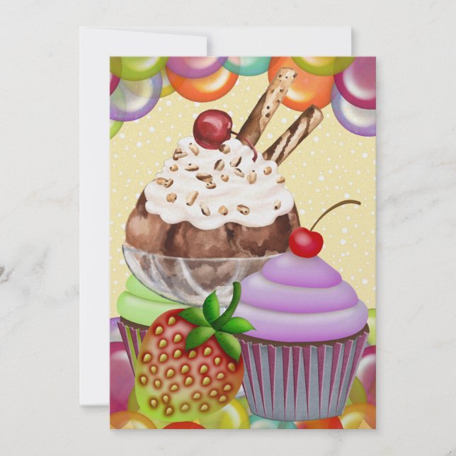 Invitación Tentaciones dulces - SRF (Anverso)