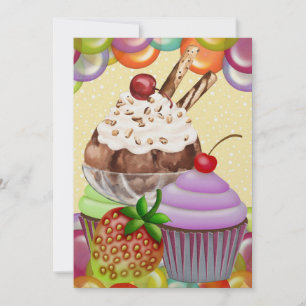 Invitación Tentaciones dulces - SRF