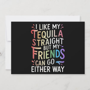 Invitación Tequila Amigos Heteros Van De Cualquiera De Las Do