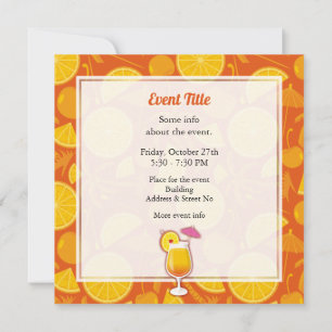 Invitación Tequila Sunrise