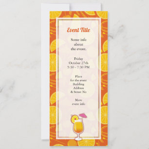 Invitación Tequila Sunrise