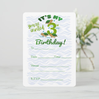 Invitación Tercer Cumpleaños