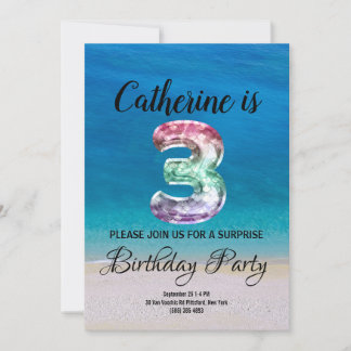 Invitación Tercer cumpleaños