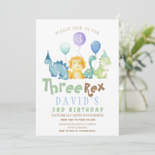 Invitación Tercer Día de los Niños Dino