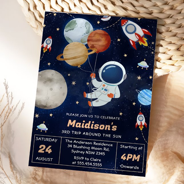 Invitación Tercer viaje por la fiesta de cumpleaños del espac (Subido por el creador)