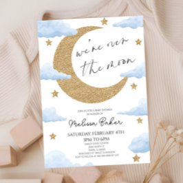 Invitación Terminamos el Baby Shower Celestial de The Moon Bo