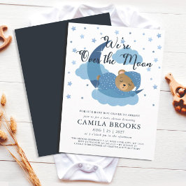 Invitación Terminamos el Baby Shower de The Moon Sleeping Bea