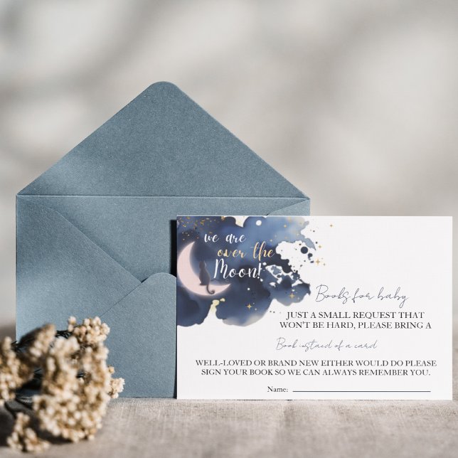 Invitación Terminamos los libros de la luna para la ducha de  (Subido por el creador)