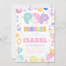 Terminar el cumpleaños de las burbujas