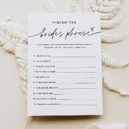 Invitación Terminar por fin el juego de la soltera de la novi