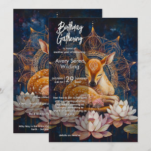 Invitación Ternura Silenciosa Diseño de Ciervo