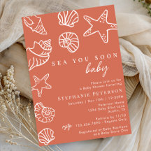 Terracota Mar Nos Vemos Pronto Baby Shower Costero