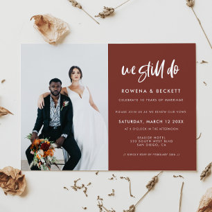 Invitación Terracota moderna Todavía tenemos foto de renovaci