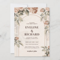 Terracota naranja quemada y arco vegetal