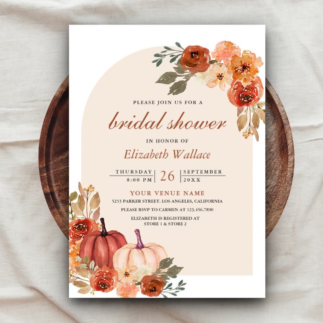 Invitación Terracota Terracota Terracota Tierra Ducha De Novi (Subido por el creador)