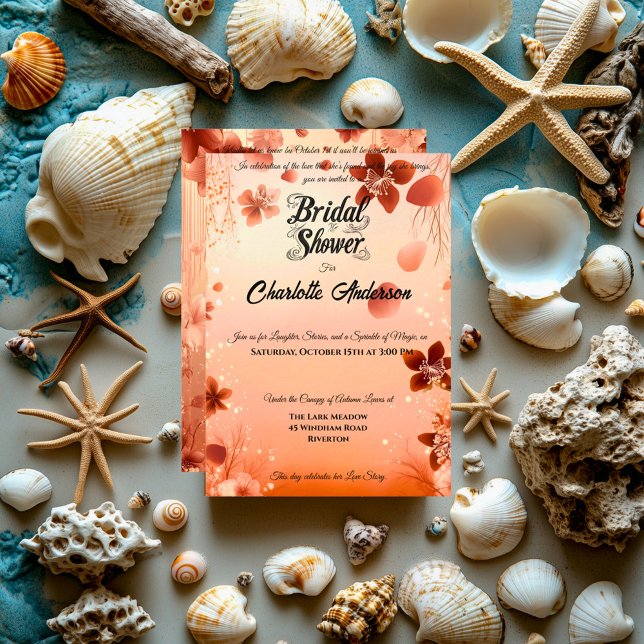 Invitación Terracota y Rubor Macrame Boho Bridal Shower (Subido por el creador)