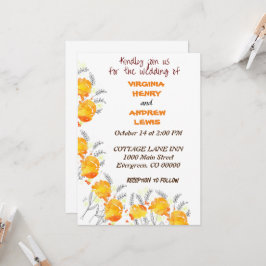 Invitación Terracotta Boda Floral