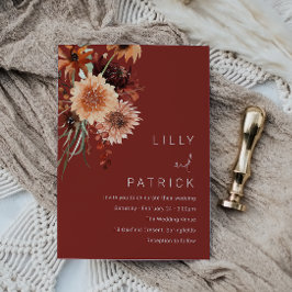 Invitación Terracotta Bohemian Boda: verano de otoño