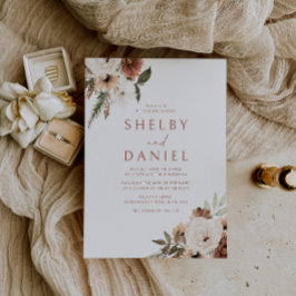 Invitación Terracotta Bohemian Flowers All Seasons Boda