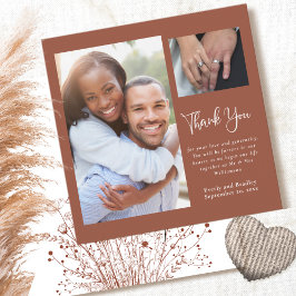 Invitación Terracotta Boho Boda de Flores Silvestres Gracias