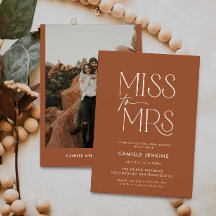 Terracotta Boho Ducha Mínima De Novias