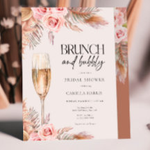 Terracotta Boho Pampas Grass Bridal Brunch