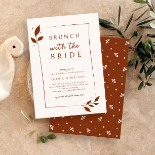 Invitación Terracotta Brunch Botanch Bride Bridal Shower