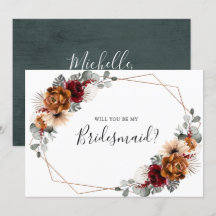 Terracotta Burgundy Serás Mi Novia