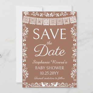 Invitación Terracotta Cielito Lindo Baby Shower Save the Date