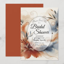 Terracotta Crepúsculo y flores nupciales de la mar