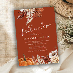 Invitación Terracotta enamórate en flor bridal shower