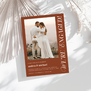 Invitación Terracotta Estamos involucrados en la fotografía d