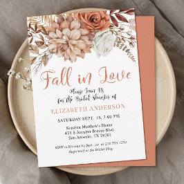 Invitación Terracotta Fall Boho Floral Bridal Shower