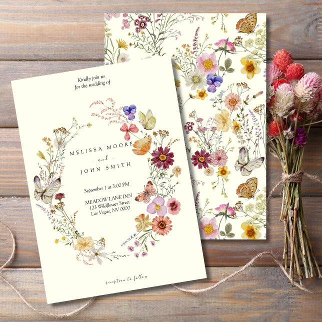 Invitación Terracotta Flora Boho Boda de Flor Silvestre (Subido por el creador)