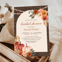 Terracotta Floral Calabaza Barn Madera Ducha de no