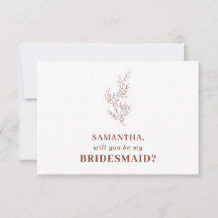 Invitación Terracotta Indie Autumn Floral Guardar la fecha In