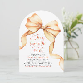 Invitación Terracotta Shes Tying the Knot Bridal Shower Photo